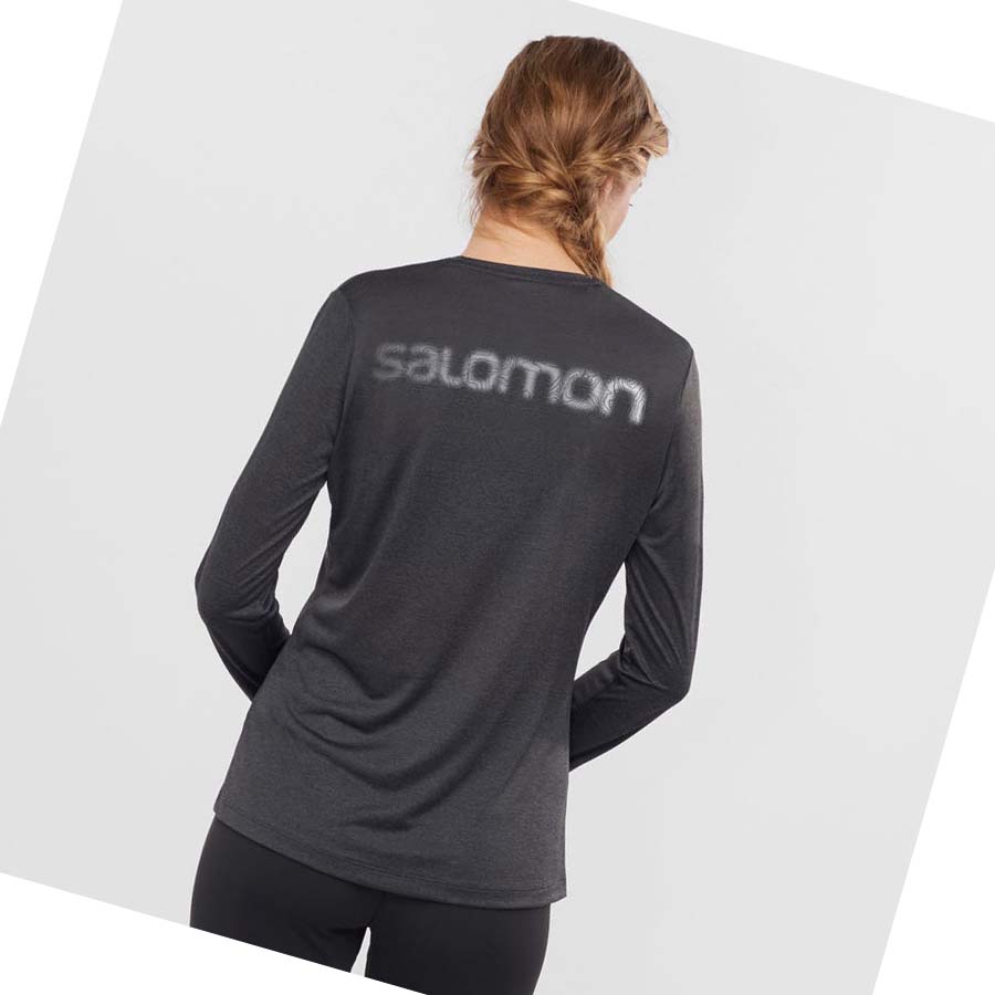 Salomon AGILE Póló Női Fekete | HU 3067BEX